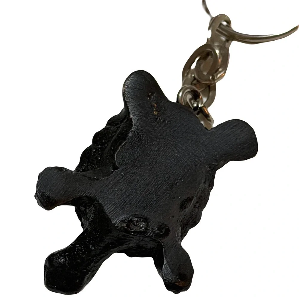 Black and Gold Turtle Keychain B8